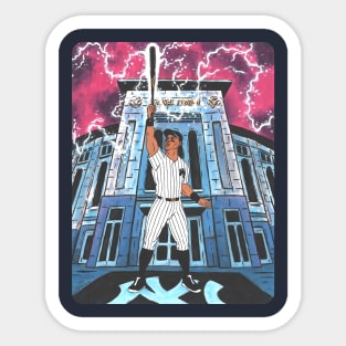 By The Power Of Pinstripes Sticker